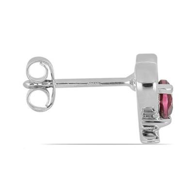 BUY 925 SILVER GENUINE RHODOLITE HEART GEMSTONE EARRINGS – BULK WHOLESALE SUPPLIER USA